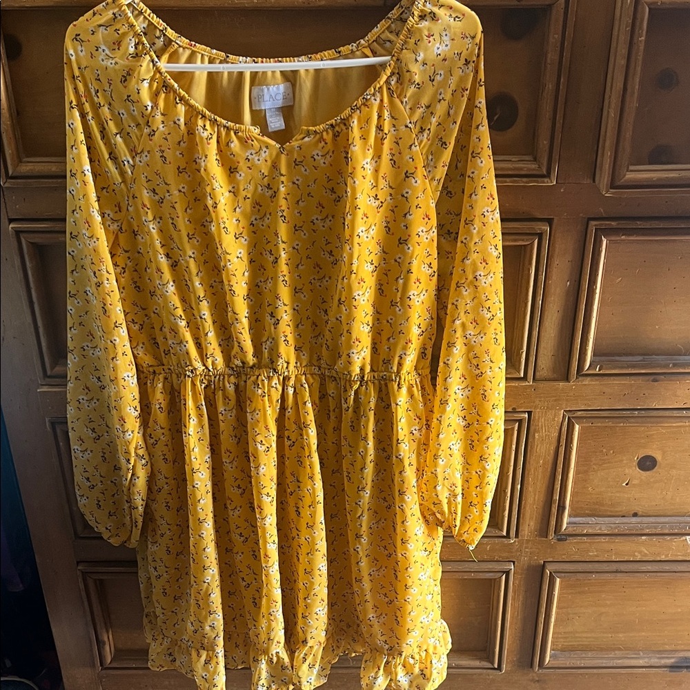 The Children's Place Yellow Floral Kids Dress (worn a couple times)